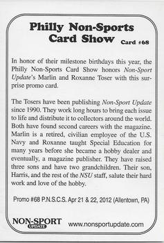1994-21 Choice Philly Non-Sports Show #68 Marlin & Roxanne Toser                      Non-Sport Update Back