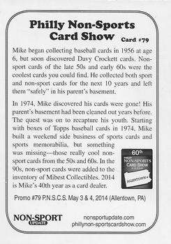 1994-21 Choice Philly Non-Sports Show #79 Mike Ritter Back