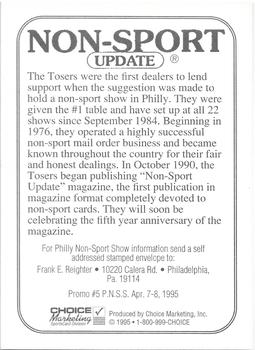 1994-21 Choice Philly Non-Sports Show #5 Marlin Toser / Harris Toser / Roxanne Toser Back