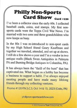 1994-21 Choice Philly Non-Sports Show #120 Bill Miller Back