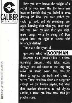 1995 Caliber Comics Promos #NNO Door Man Back