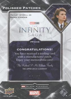 2021 Upper Deck Marvel Black Diamond - Polished Patches Manufactured Relics #PP-CA3 Hayley Atwell Back