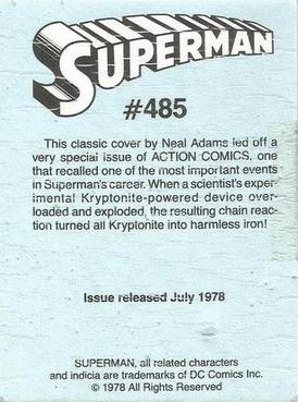 1990 Ertl DC Comics Super Heroes #NNO Action Comics #485 Back