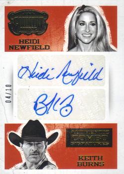 2014 Panini Country Music - Authentic Combo Signatures - Gold #AC-HK Heidi Newfield / Keith Burns Front