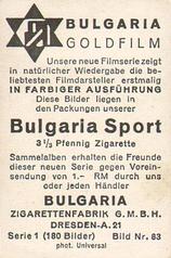 1934 Goldfilm (Bulgaria, Constantin, Salem) #83 Camilla Horn Back