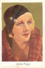 1934 Goldfilm (Bulgaria, Constantin, Salem) #115 Anita Page Front