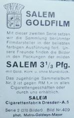 1934 Goldfilm (Bulgaria, Constantin, Salem) #409 John Barrymore Back