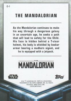 2021 Topps Star Wars: The Mandalorian Season 2 - Characters #C-1 The Mandalorian Back