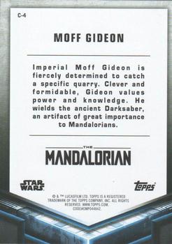 2021 Topps Star Wars: The Mandalorian Season 2 - Characters #C-4 Moff Gideon Back