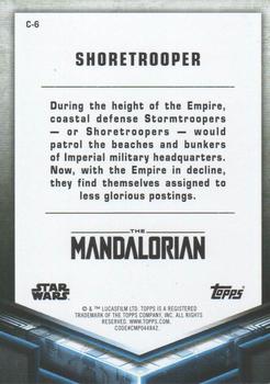 2021 Topps Star Wars: The Mandalorian Season 2 - Characters #C-6 Shoretrooper Back