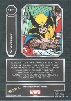 2021 SkyBox Metal Universe Marvel X-Men - Gold #169 Wolverine Back