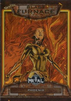 2021 SkyBox Metal Universe Marvel X-Men - Blast Furnace #B-15 Phoenix Front