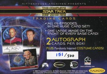 2003 Rittenhouse The Complete Star Trek Deep Space Nine - Promos #RAUKDS9 UK Exclusive Promo Card Back
