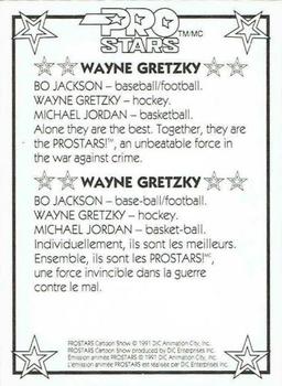 1991 Pro Stars Cartoon Show #NNO Wayne Gretzky Back
