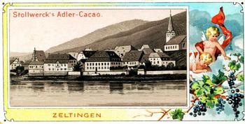 1897 Stollwerck Album 1 Gruppe 28 Mosel-Ansichten (Views of the Moselle River)  #NNO Zeltingen Front