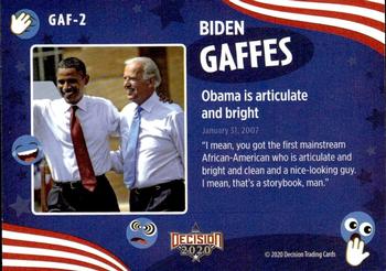 2021 Decision 2020 Series 2 - Biden Gaffes #BG2 Obama is articulate and bright Back