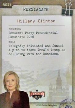2021 Decision 2020 Series 2 - RussiaGate #RG21 Hillary Clinton Back