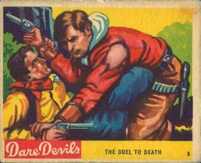 1933 National Chicle Dare Devils (R39) #6 The Duel to Death Front