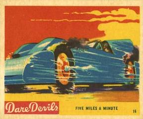 1933 National Chicle Dare Devils (R39) #16 Five Miles A Minute Front