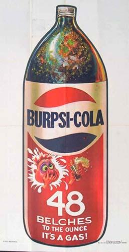1973-74 Topps Wacky Package Posters #14 Burpsi-Cola Front