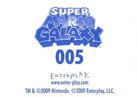 2009 Enterplay Super Mario Galaxy Stickers #005 Princess Peach Back