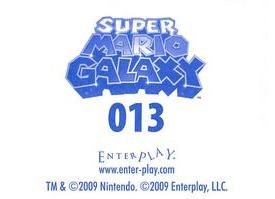 2009 Enterplay Super Mario Galaxy Stickers #013 Toad Back