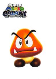 2009 Enterplay Super Mario Galaxy Stickers #024 Goomba Front