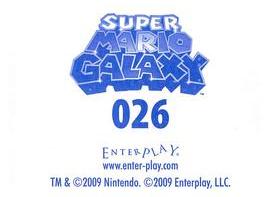 2009 Enterplay Super Mario Galaxy Stickers #026 Hungry Luma Back
