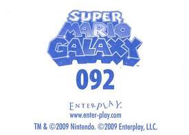2009 Enterplay Super Mario Galaxy Stickers #092 Thwomp Back