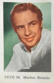 1962 Dutch Gum Series TEVE #TEVE34 Marlon Brando Front