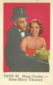 1962 Dutch Gum Series TEVE #TEVE52 Bing Crosby / Rosemary Clooney Front