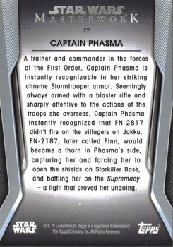 2021 Topps Star Wars Masterwork #22 Captain Phasma Back