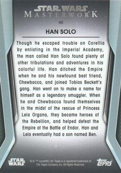 2021 Topps Star Wars Masterwork #46 Han Solo Back