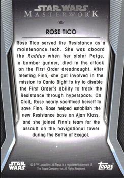 2021 Topps Star Wars Masterwork #85 Rose Tico Back