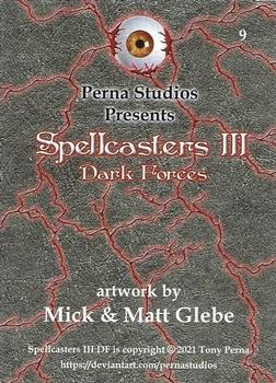 2021 Perna Studios Spellcasters III Dark Forces #9 Mick Glebe / Matt Glebe Back