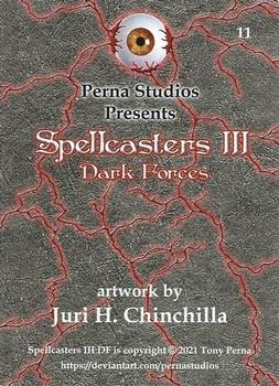 2021 Perna Studios Spellcasters III Dark Forces #11 Juri H. Chinchilla Back