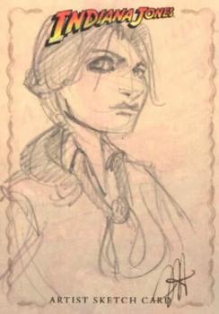 2008 Topps Indiana Jones Heritage - Sketch Cards #NNO Jessica Hickman Front