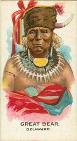 1930 British American Tobacco Indian Chiefs #6 Great Bear Front