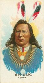 1930 British American Tobacco Indian Chiefs #8 Big Elk Front