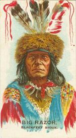 1930 British American Tobacco Indian Chiefs #28 Big Razor Front