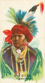 1930 British American Tobacco Indian Chiefs #42 Big Bear Front