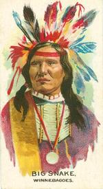 1930 British American Tobacco Indian Chiefs #44 Big Snake Front