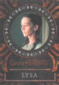 2021 Rittenhouse Game of Thrones Iron Anniversary Series 1 - Laser Cuts #LC47 Lysa Arryn Front