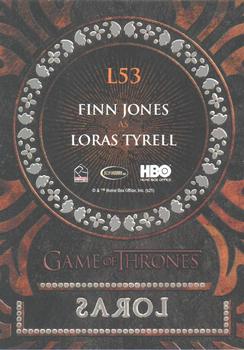 2021 Rittenhouse Game of Thrones Iron Anniversary Series 1 - Laser Cuts #LC53 Loras Tyrell Back