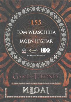 2021 Rittenhouse Game of Thrones Iron Anniversary Series 1 - Laser Cuts #LC55 Jaqen H'ghar Back