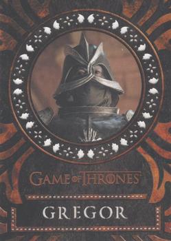 2021 Rittenhouse Game of Thrones Iron Anniversary Series 1 - Laser Cuts #LC61 Ser Gregor Clegane Front