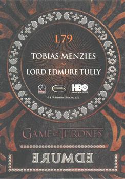 2021 Rittenhouse Game of Thrones Iron Anniversary Series 1 - Laser Cuts #LC79 Lord Edmure Tully Back