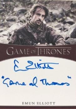 2021 Rittenhouse Game of Thrones Iron Anniversary Series 1 - Inscription Autographs #NNO Emun Elliott Front