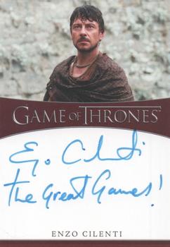 2021 Rittenhouse Game of Thrones Iron Anniversary Series 1 - Inscription Autographs #NNO Enzo Cilenti Front