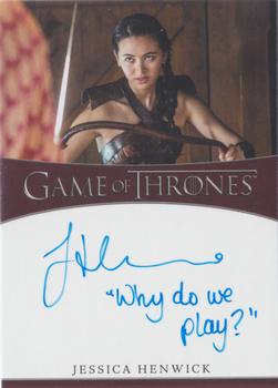 2021 Rittenhouse Game of Thrones Iron Anniversary Series 1 - Inscription Autographs #NNO Jessica Henwick Front